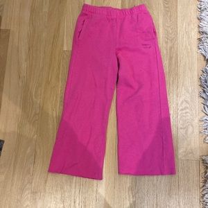 Hot pink wide leg sweatpants